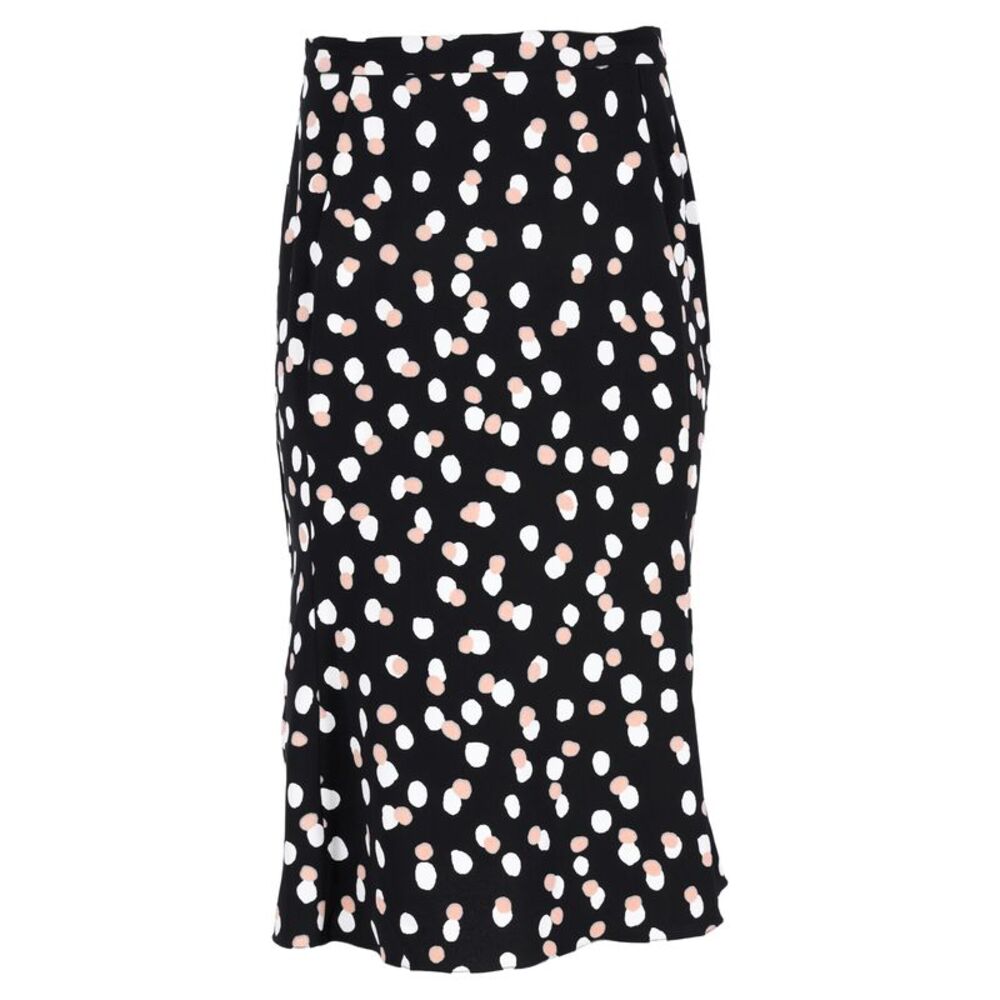 Altuzarra Polka Dot Midi Skirt in Black Viscose